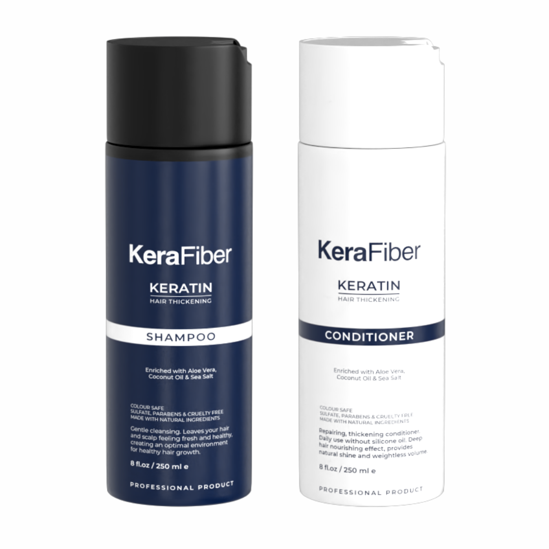 Hair Thickening Shampoo and Conditioner Set - KeraFiber